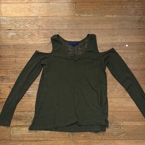 Aeropostale Cold Shoulder Blouse, Size Medium